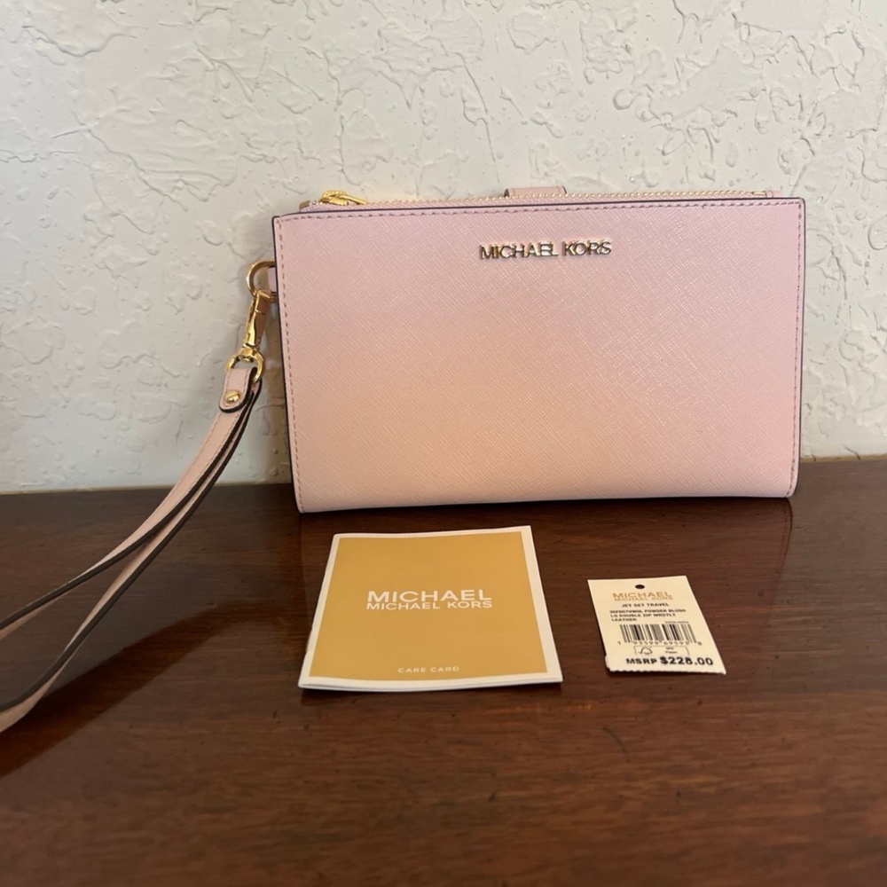 Michael Kors Jet Set Travel Large Double Zip Wristet